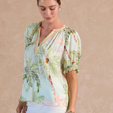TROPICAL PRINT SSLV TOP