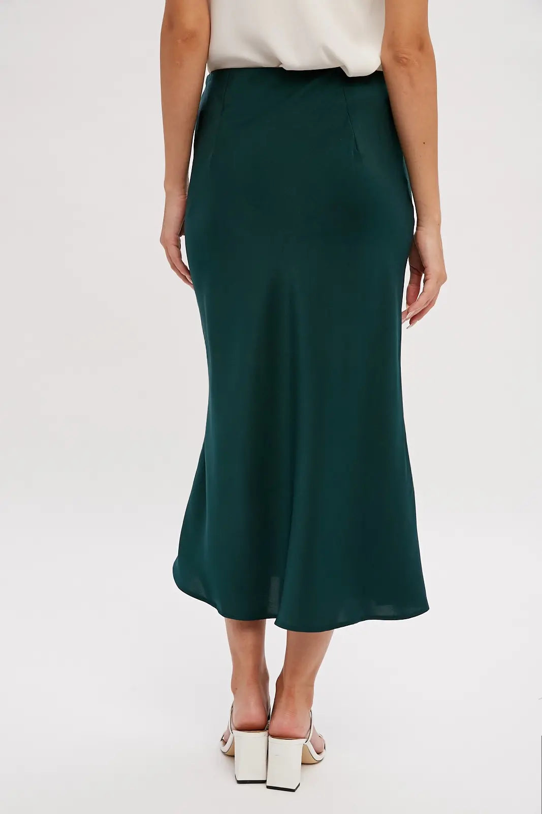 SATIN MIDI SKIRT (Additional Colors)
