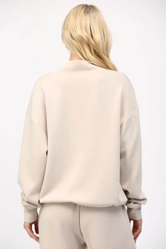 BUTTER SOFT COWL NECK SWEATSHIRT (additional colors)