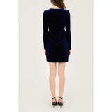 VELVET LONG SLEEVE WRAP MINI
