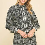 PRINT BUTTON DOWN AND SHORT SET