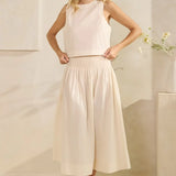 POPLIN CROP TANK TOP