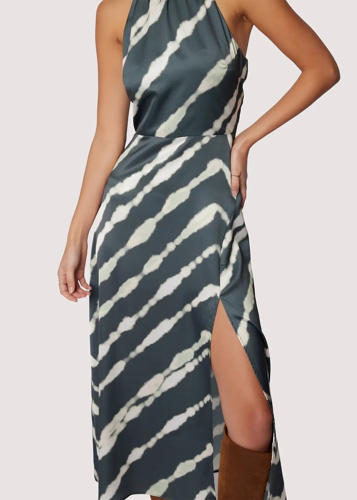 ELISA MAXI HALTER DRESS