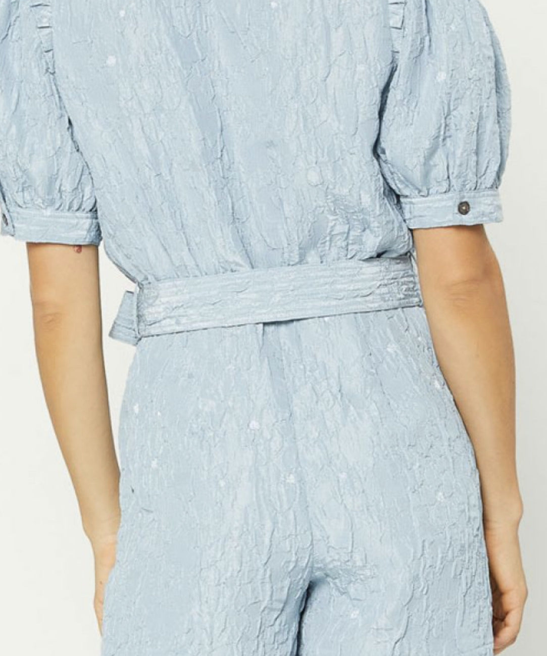 JACQUARD ZIP FRONT ROMPER