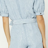 JACQUARD ZIP FRONT ROMPER
