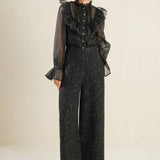 TWEED SEQUIN PANT