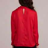 LEIGHTON HIGH NECK ROSE TOP