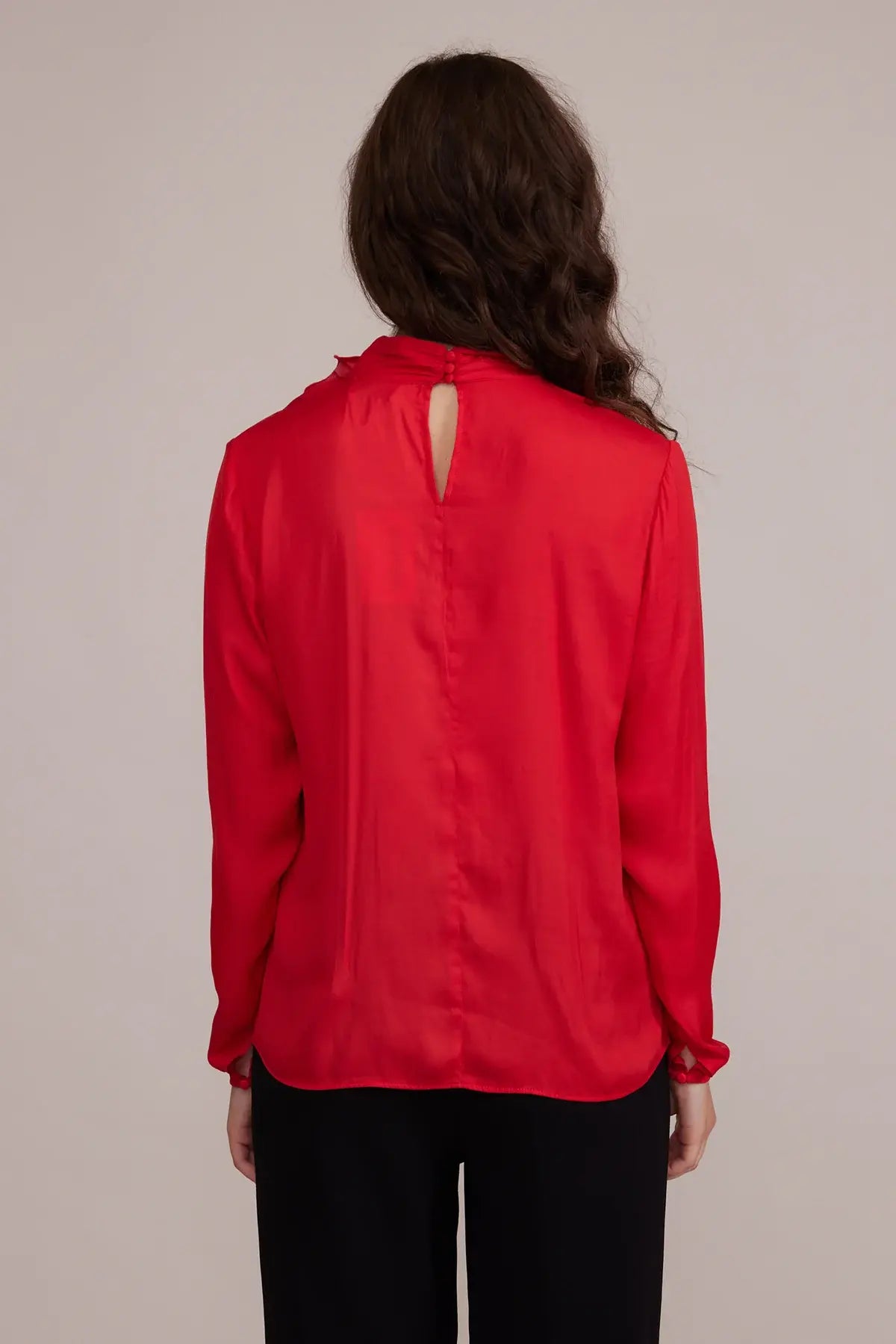 LEIGHTON HIGH NECK ROSE TOP