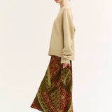 Print Slip Skirt