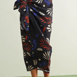 MULTI PRINT WRAP SKIRT