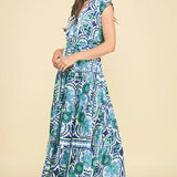 FLORAL TIERED MAXI DRESS