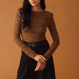 WOVEN LACE BODYSUIT