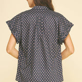 GEOMETRIC DIAMOND PRINT SHIRT