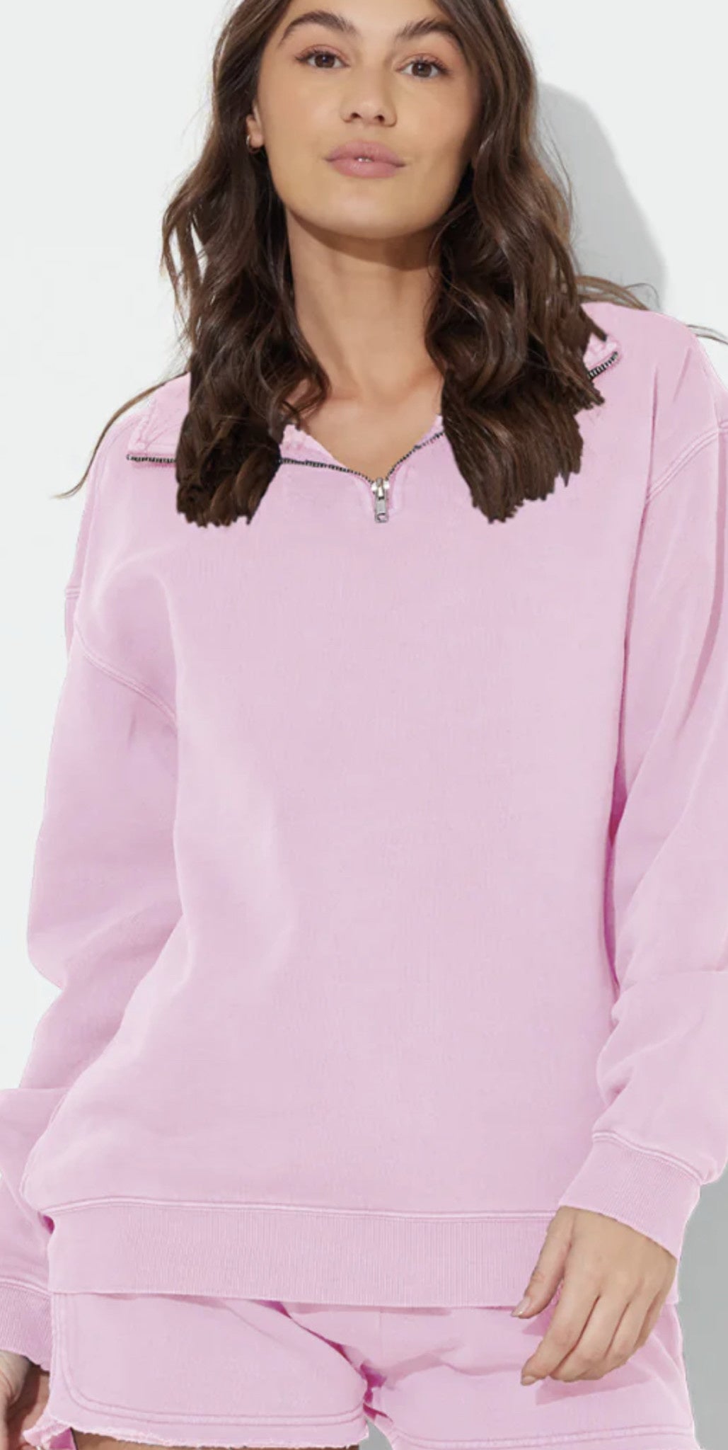 HALF ZIP SPRING SWEATSHIRT