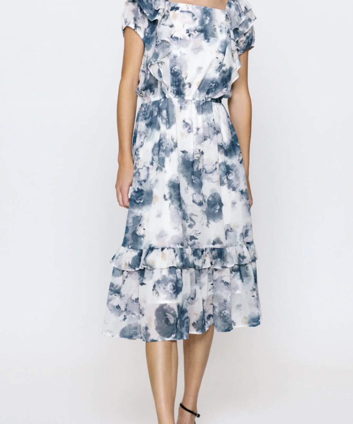 TIE DYE CHIFFON DRESS