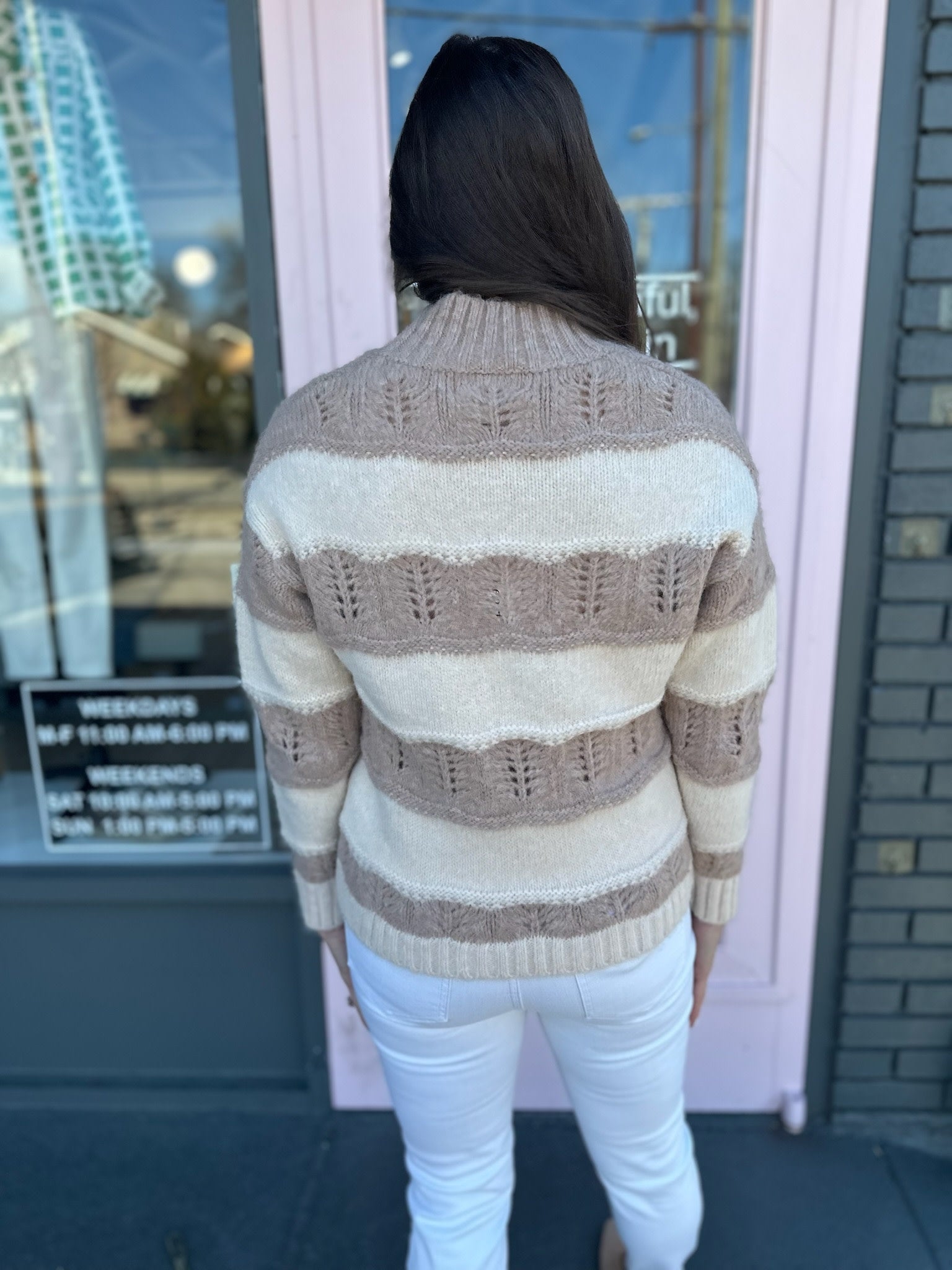STRIPED KNIT SWEATER