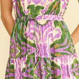 BOHEMIAN PATTERN SLVLESS MAXI