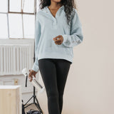 VANESSA HALF SNAP TOP