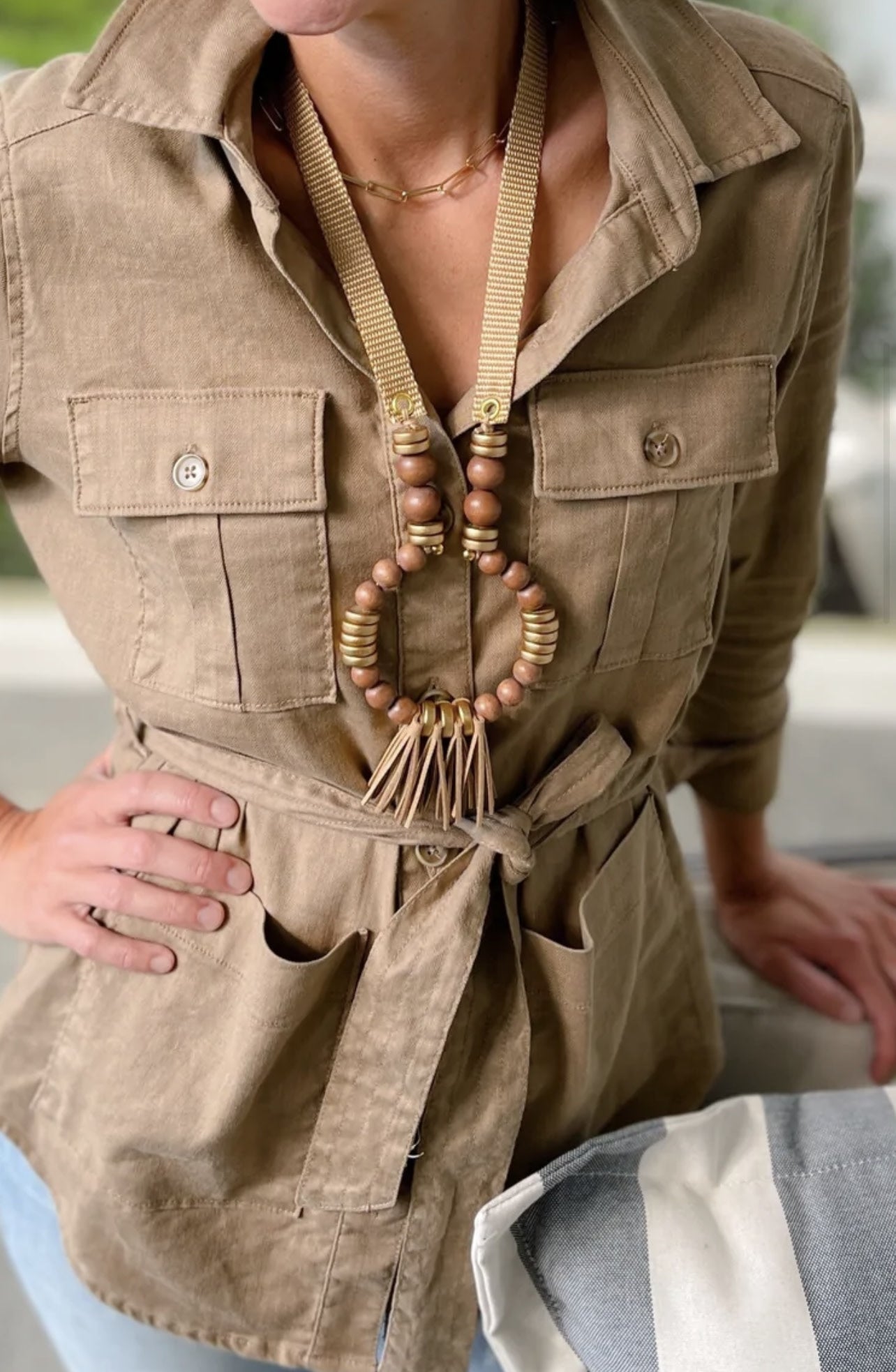 BRONTE NECKLACE CARAMEL