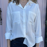 LUXE SATEEN BUTTON DOWN