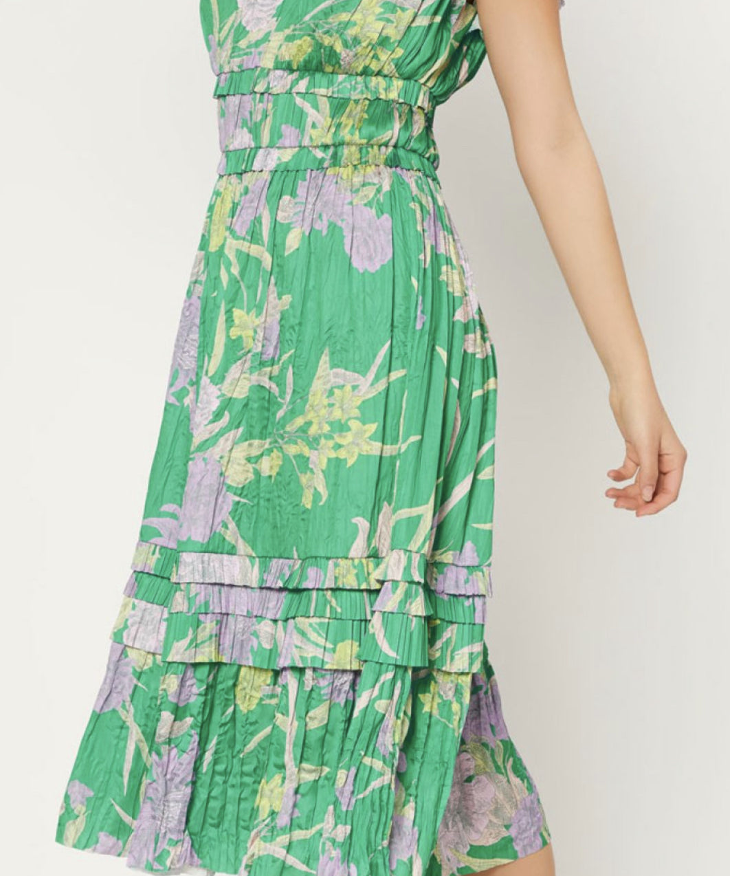 MULTI FLORAL MIDI DRESS