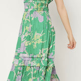 MULTI FLORAL MIDI DRESS