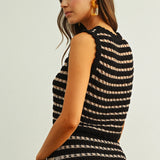 CROCHET KNIT CROP TOP