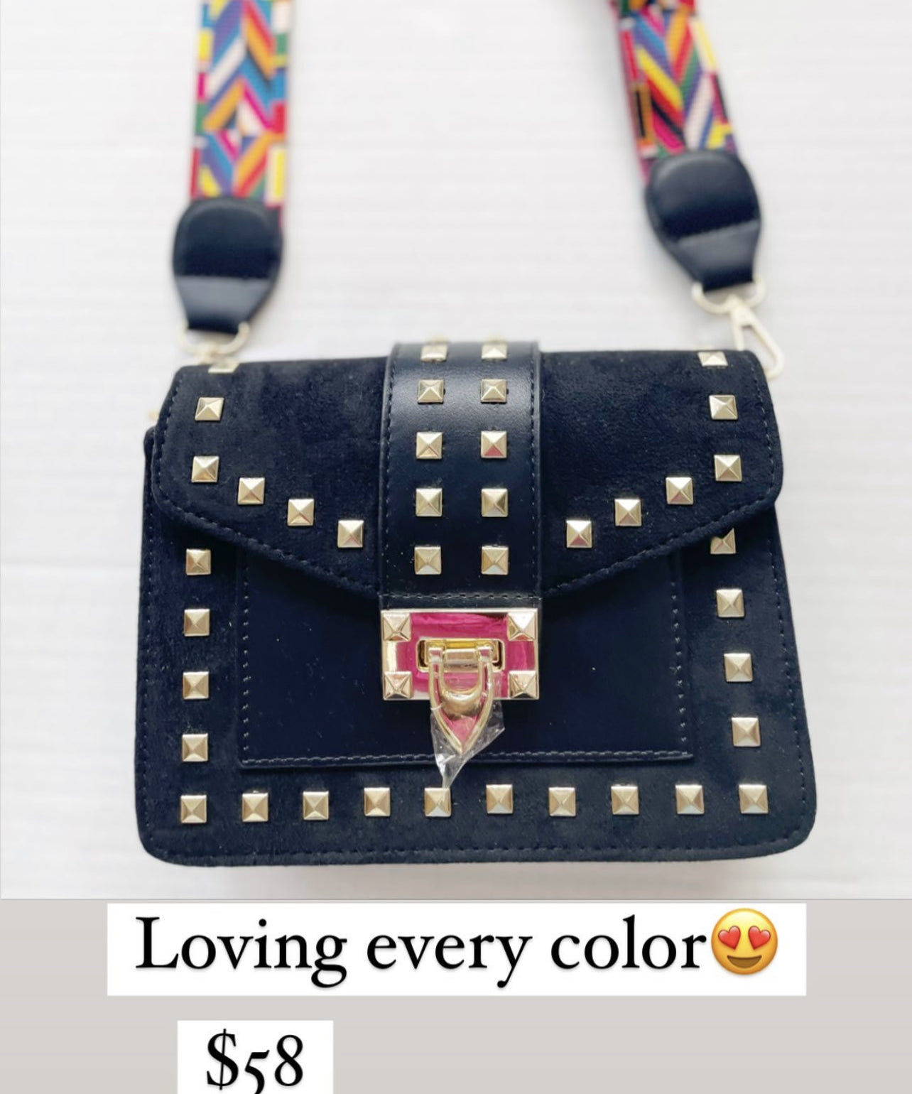 SUEDED SHOULDER BAG