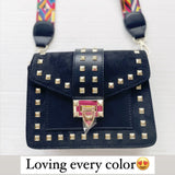 SUEDED SHOULDER BAG