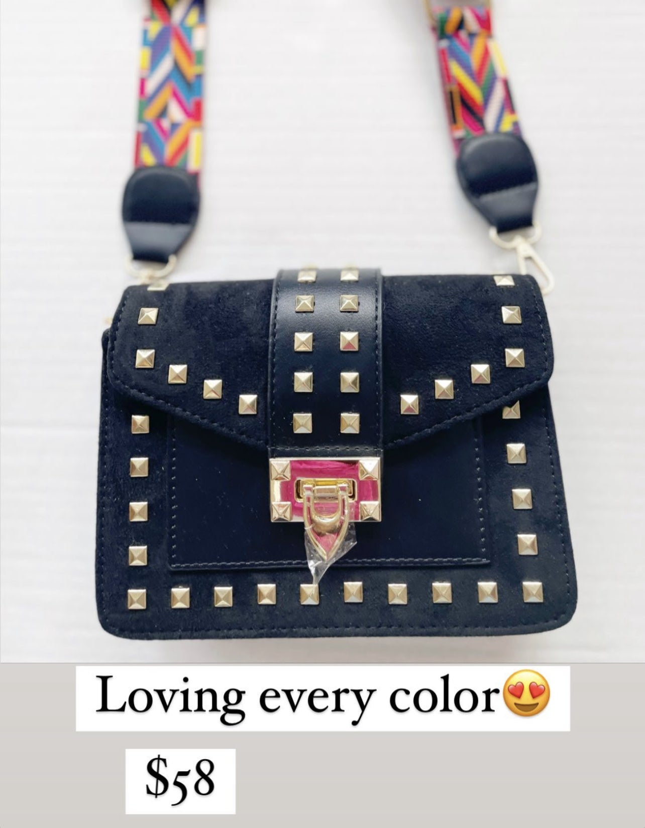 SUEDED SHOULDER BAG