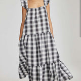 PLAID LIFE MIDI DRESS