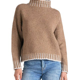 SWEATER W/STITCHING DETAIL