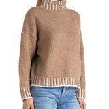SWEATER W/STITCHING DETAIL