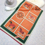 REVERSIBLE WRAP EQUESTRIAN ORANGE