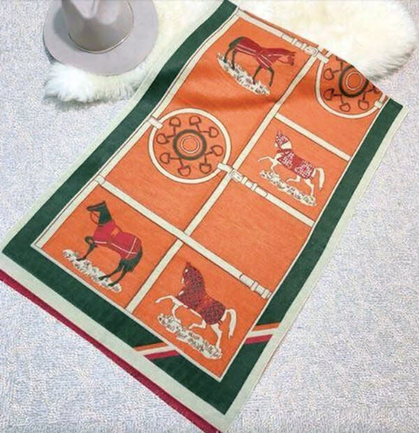 REVERSIBLE WRAP EQUESTRIAN ORANGE