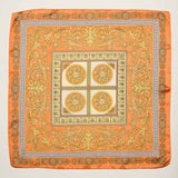 Ornate Baroque Pattern Print Square Bandana Scarf