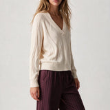 Texture Knit Wave Sweater