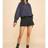 LOOSE FIT LONG SLV BOUSE