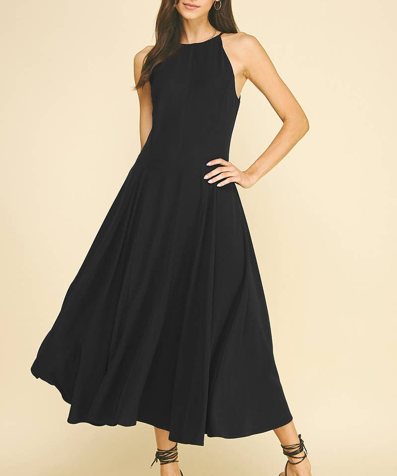 HALTER NECK MAXI DRESS