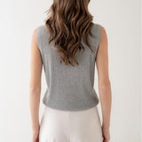 RIBBED SLVLESS KNIT TANK