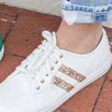 GREEN STRIPE SNEAKER