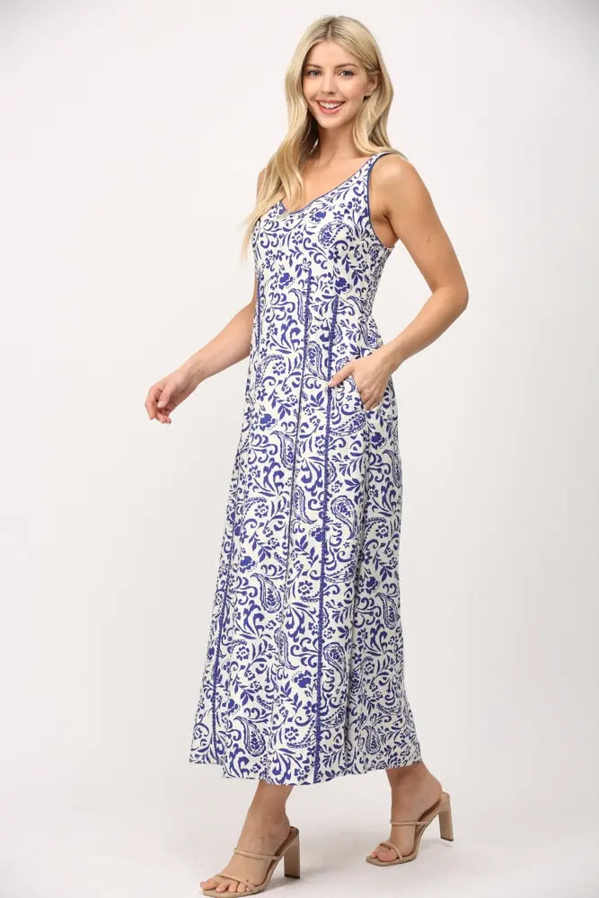 CLARISE EMPIRE MIDI DRESS