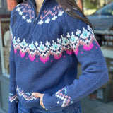 HALF ZIP KNIT SWEATER