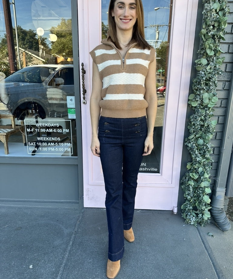 STRIPED SWEATER VEST