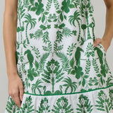 DAVINA FLORAL SHIFT MINI DRESS