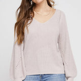 HAILEY V NECK SWEATER