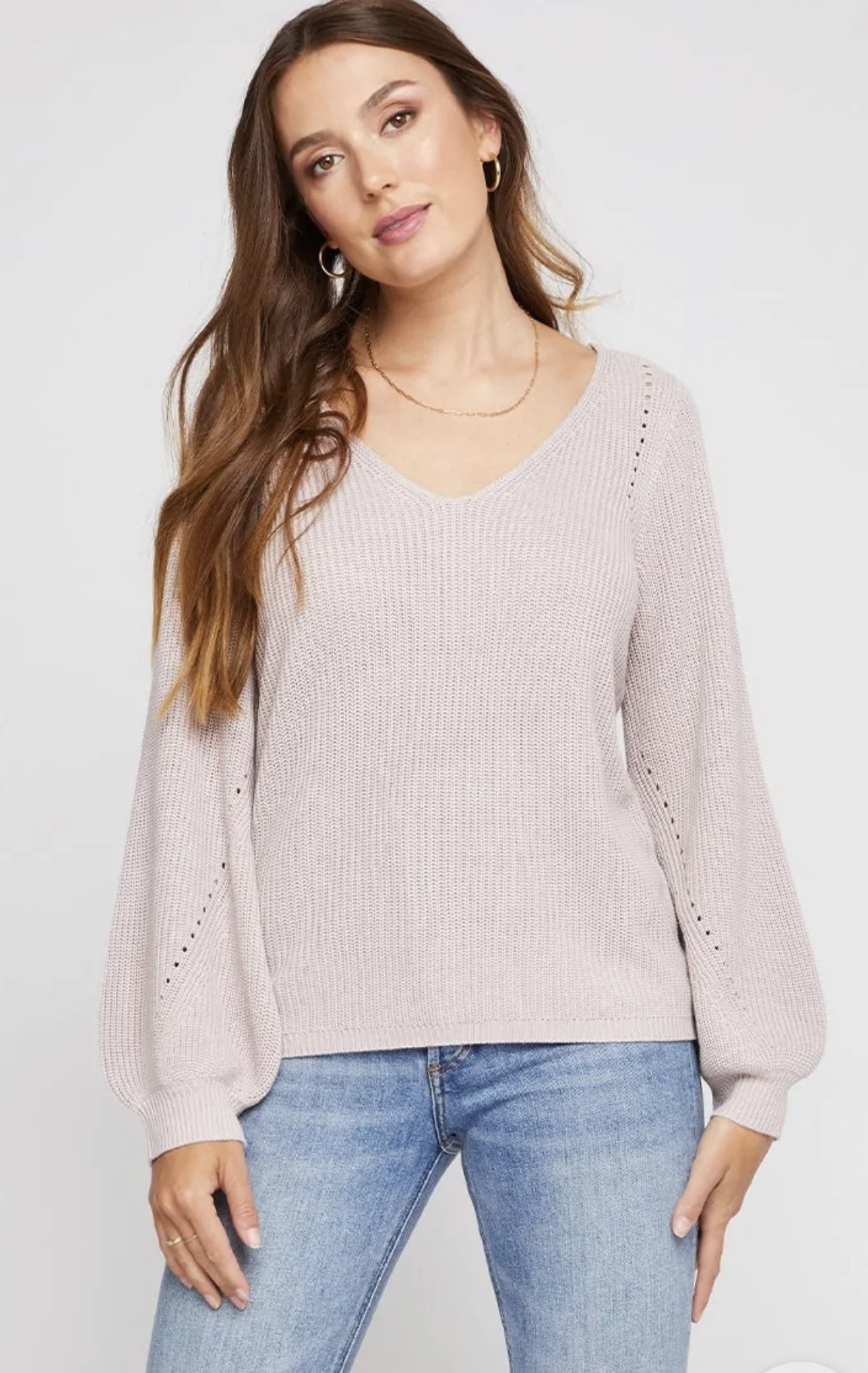 HAILEY V NECK SWEATER