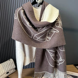 EQUESTRIAN REVERSIBLE WRAP BROWN/CREAM EQUINE