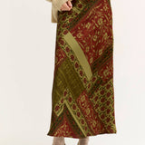 Print Slip Skirt