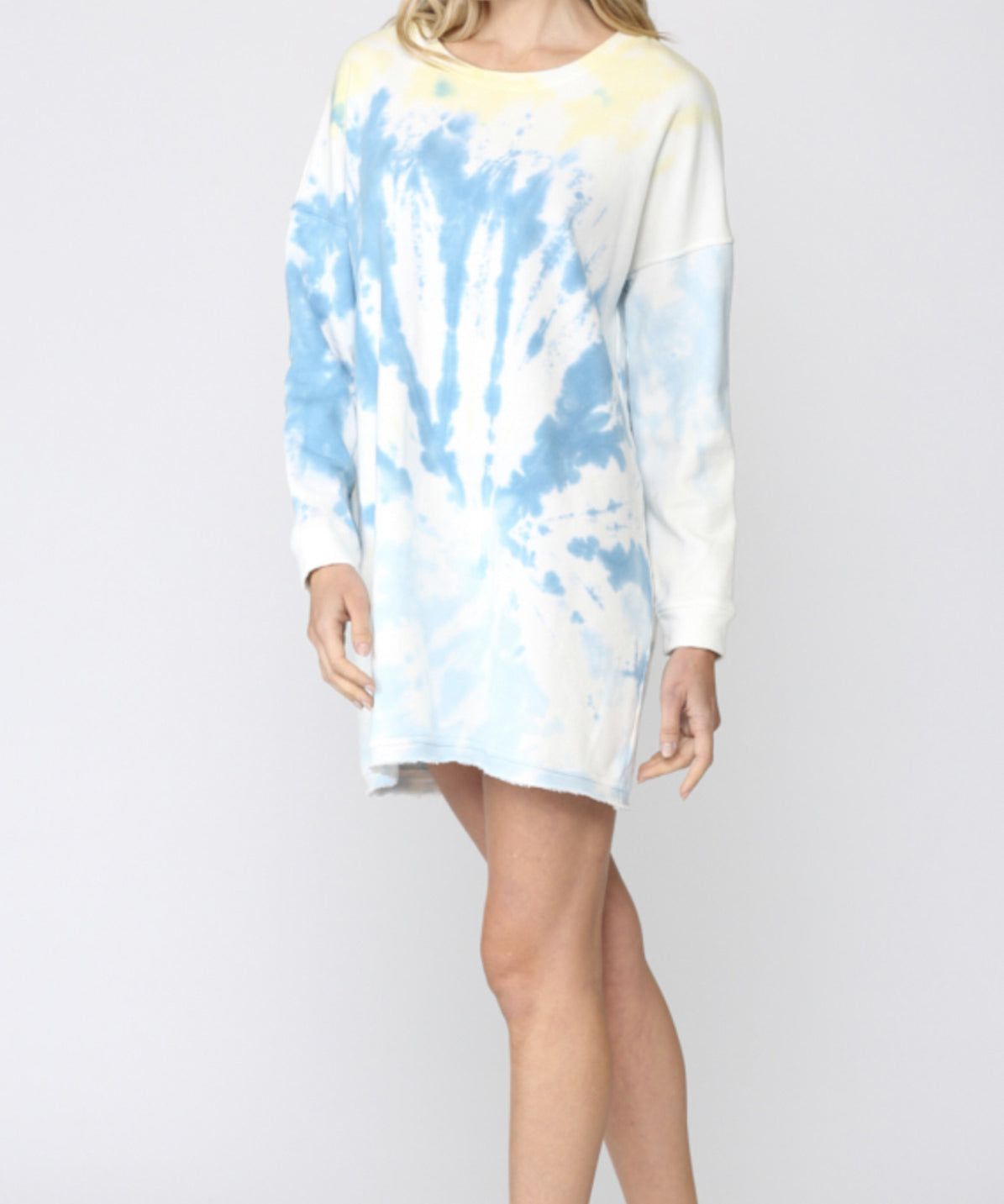 FRENCH TERRY SHIFT DRESS